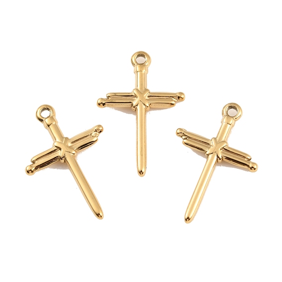 Ионное покрытие (ip) 304 подвески из нержавеющей стали, крест очарование