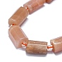 Natural Peach Moonstone Beads Strands, Nuggets
