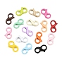 Spray Painted Alloy Lobster Claw Clasps, Number 8