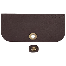 1чехол для сумки из искусственной кожи, прямоугольник с закругленными углами и поворотными застежками из сплава, аксессуары для замены сумок, античная бронза