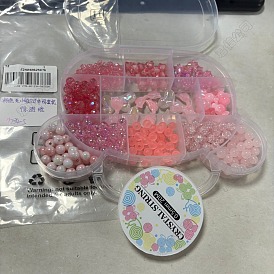 DIY Stretch Jewelry Making Kit, Including Imitation Jelly & Transparent & Opaque Acrylic Beads, Elastic Crystal Thread