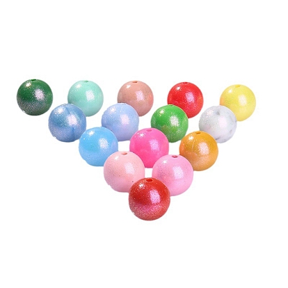 Round Food Grade Silicone Beads, Chewing Beads For Teethers, DIY Nursing Necklaces Making