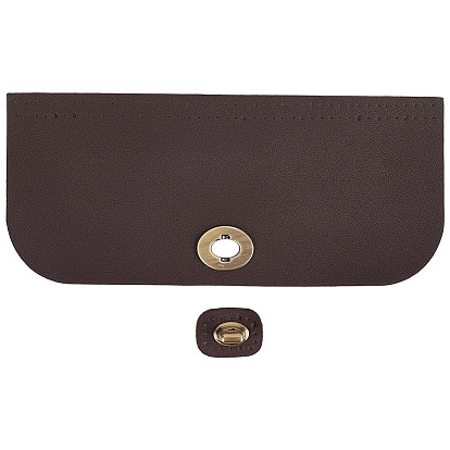 1чехол для сумки из искусственной кожи, прямоугольник с закругленными углами и поворотными застежками из сплава, аксессуары для замены сумок, античная бронза