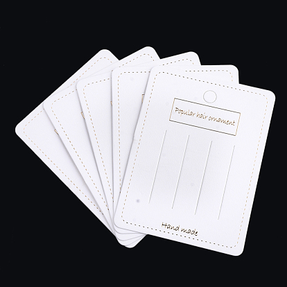 Cardboard Display Cards, Used For Hair Barrettes, Rectangle