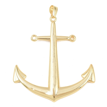Латунные большие кулоны, Якорь прелести, долговечный, стойки покрытие, без свинца и без кадмия