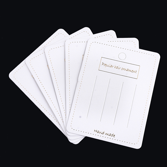 Cardboard Display Cards, Used For Hair Barrettes, Rectangle