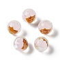 Handmade Lampwork Bead, with Gold Foil, Round