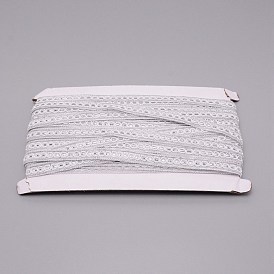 Metallic Polyester Ribbon, Garment Accessory, Oval Pattern