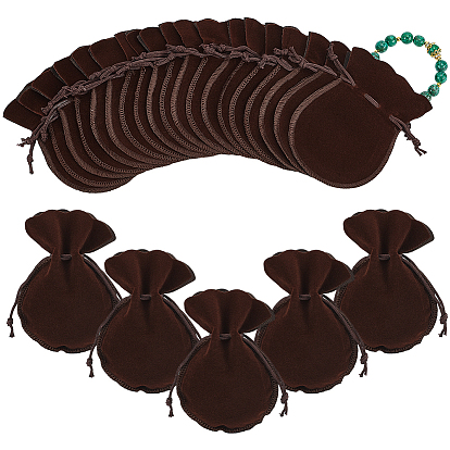 50шт. бархатные сумки-шнурки из тыквы, подарочные пакеты