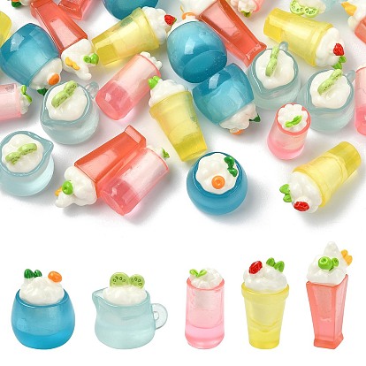 30шт. 5 стили, миниатюрные декоративные элементы для демонстрации прохладительных напитков из смолы, для украшения домашнего офиса