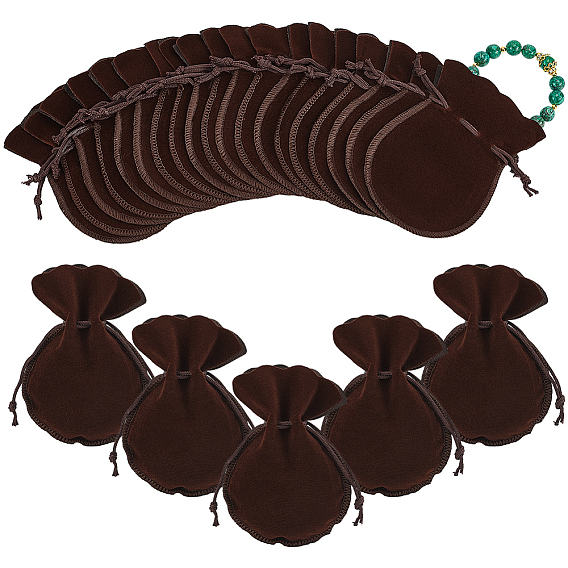 50шт. бархатные сумки-шнурки из тыквы, подарочные пакеты