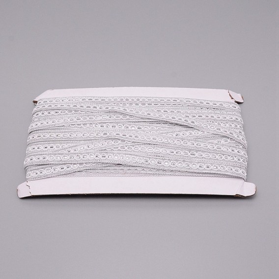 Metallic Polyester Ribbon, Garment Accessory, Oval Pattern