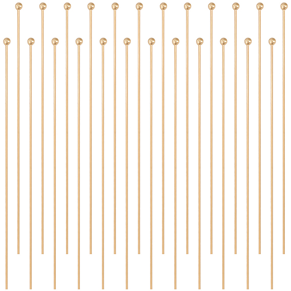 100 шт. Латунные штифты с шаровой головкой, без свинца и без кадмия