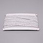 Metallic Polyester Ribbon, Garment Accessory, Oval Pattern