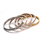 304 Stainless Steel Bangles, Ion Plating(IP),