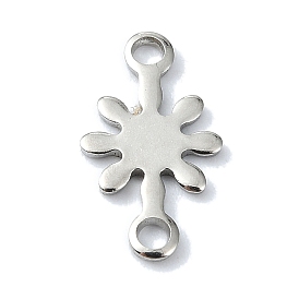 201 Stainless Steel Connector Charms, Snowflake Links