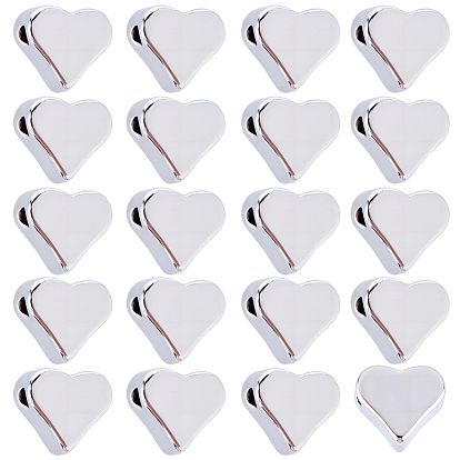 30 латунные бусины шт., сердце