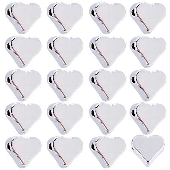 30 латунные бусины шт., сердце