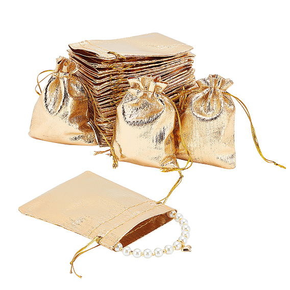 60шт. мешочки из органзы, прямоугольник на шнурке