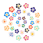 Argile polymère main 3 d perles fleurs de frangipanier