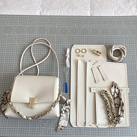 DIY Imitation Leather Crossbody Lady Bag Making Kits, Handmade Shoulder Bags Sets for Beginners