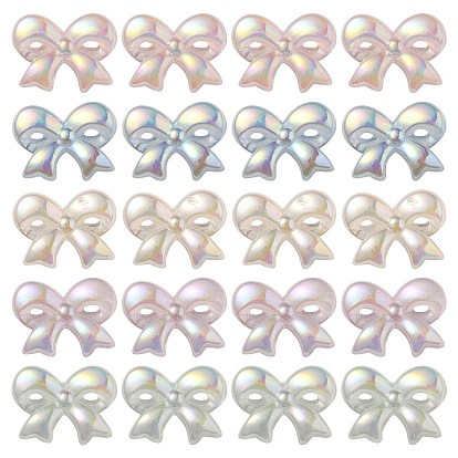 УФ-покрытие светящиеся прозрачные акриловые бусины, светится в темноте, бантом