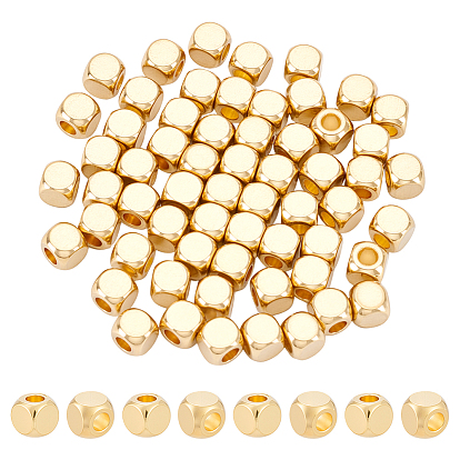 60 шт. 201 бусины из нержавеющей стали, кубические