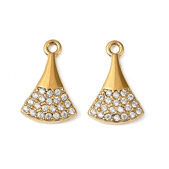 304 прелести нержавеющей стали, вентилятор, с кубического циркония, ионное покрытие (ip)