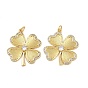 Латуни циркония кубической подвески, с целью перехода в кольце, подвески в виде четырехлистного клевера, без свинца и без кадмия, долговечный, стойки покрытие