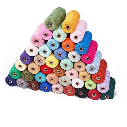 Хлопковый шнур макраме, круглая веревка макраме для настенных вешалок, украшения в стиле бохо, макраме своими руками