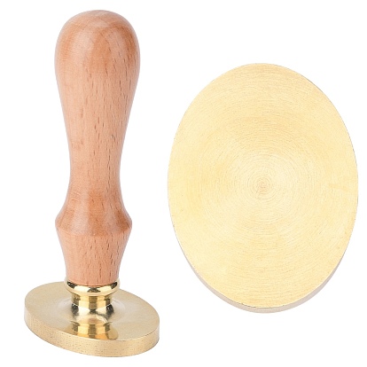 DIY Scrapbook, Including 1Pc Blank Brass Wax Seal Stamp Heads and 1Pc Beech Wood Handles