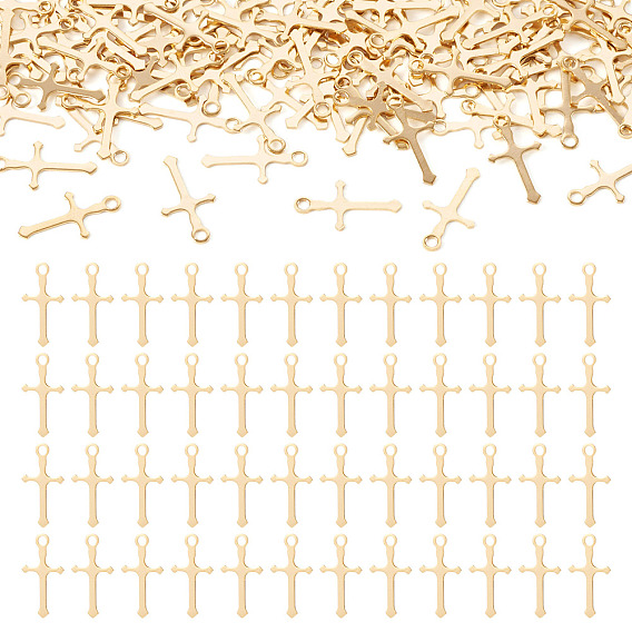 100 латунные подвески шт., без кадмия и без свинца, крест прелести