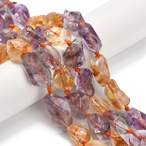 Природные Аметрин бисер нитей, грубый, самородки