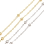 Brass Satellite Chains, Soldered, with Spool, Long-Lasting Plated, Rack Plating, Lead Free & Cadmium Free