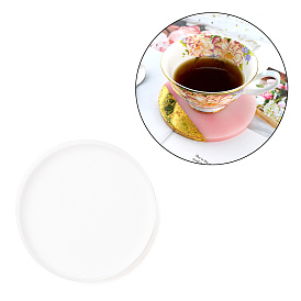 Diy плоская круглая чашка коврик силиконовые формы, формы для литья смолы, для уф-смолы, изготовление изделий из эпоксидной смолы