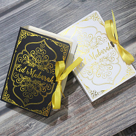 Moon Star Candy Box Eid Mubarak Gift Box Bronzing Book Candy Box Party Decoration