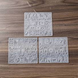 Силиконовые формы для изготовления подвесок своими руками в форме кошки., формы для литья смолы, для уф-смолы, изготовление ювелирных изделий из эпоксидной смолы, прозрачные