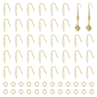 100 шт. 316 крючки для серег из нержавеющей стали, ушная проволока с вертикальной петлей и открытыми кольцами из нержавеющей стали 100шт. 304