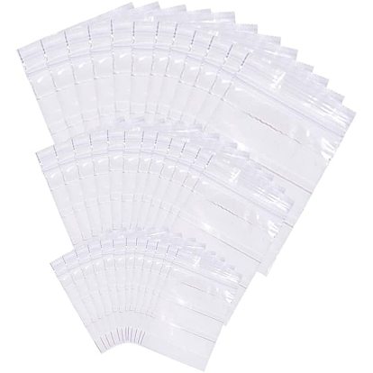 Resealable Bags, Zip Top Bags, Can be Written, Rectangle