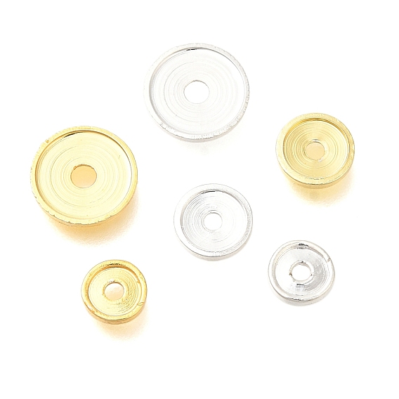 Spacer бисер латунные, плоско-круглые