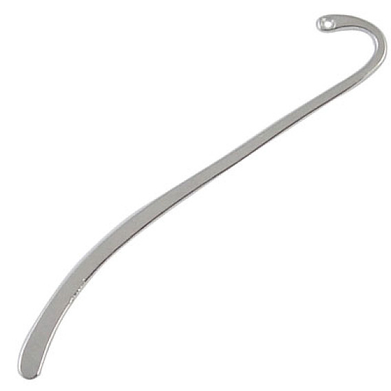 Тибетском стиле сплава закладки, без свинца и без кадмия, 1.35 см шириной, 8.5 см длиной, отверстие : 1.5 мм