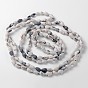 Brins de perles de conque en coquillage naturel teinté, 5.5~8mm, Trou: 2~4mm, Environ 140 pcs/chapelet, 56.7 pouce