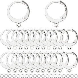 80 шт. 304 серьги с рычагом из нержавеющей стали, с петлями и открытыми кольцами для прыжков 100шт.