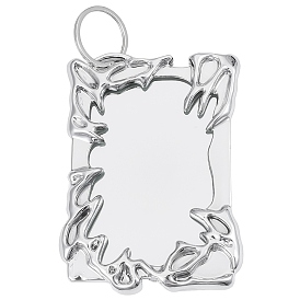 1 набор пластиковых фоторамок-брелоков, с железными кольцами