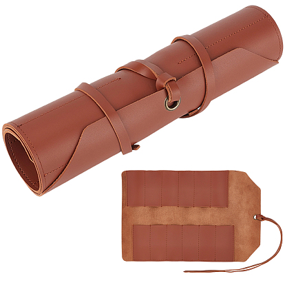 Органайзеры для инструментов из искусственной кожи, рулоны для хранения инструментов, прямоугольные