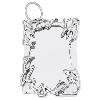 1 набор пластиковых фоторамок-брелоков, с железными кольцами