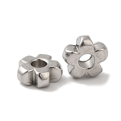 304 из нержавеющей стали бусы, цветок