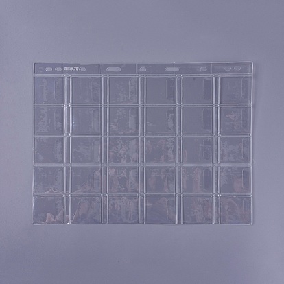 9 Holes 30 Coins Album Pages Sheets Loose Leaf, PVC Pocket Album Sleeves Pages