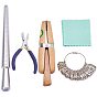 Schmuck-Ring-Werkzeug-Sets, mit Ringdorn, Ring Sizers Modell, Ringklemme, Silber Poliertuch und Kohlenstoff Stahl Schmuck Zangen