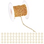 ARRICRAFT Brass Figure 8 Chain, Figaro Chains, Long-Lasting Plated, with Spool, Soldered